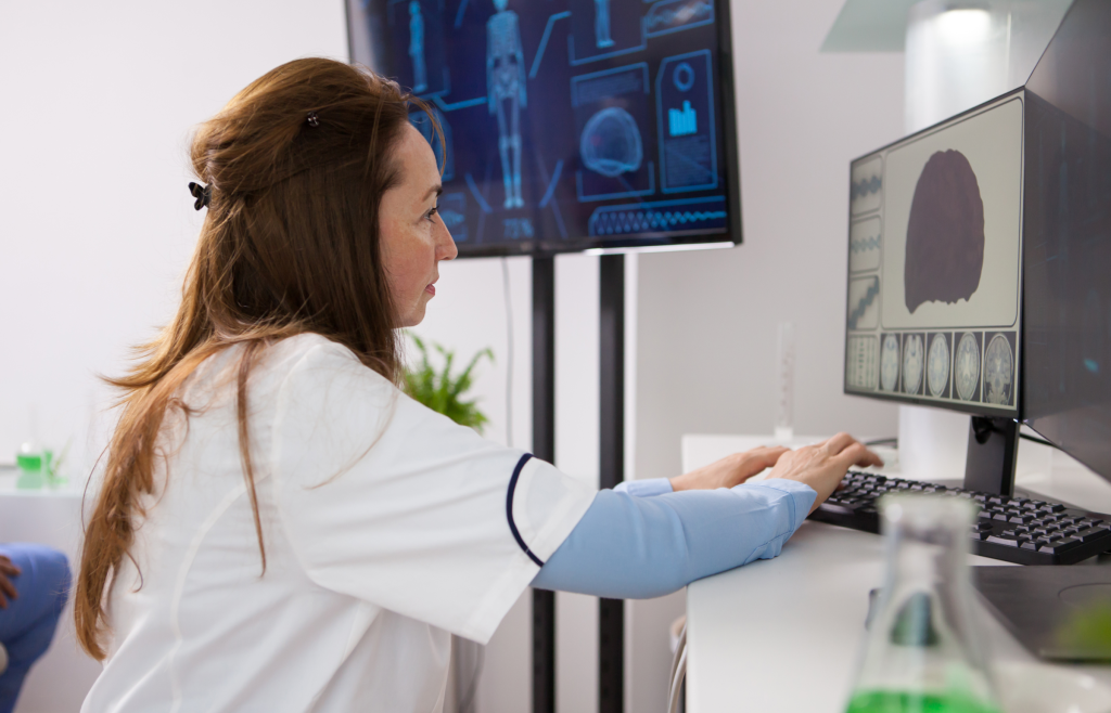 Key Points to Consider for Selling Robust Healthcare Integrations Effectively 1 A doctor checking medical imaging