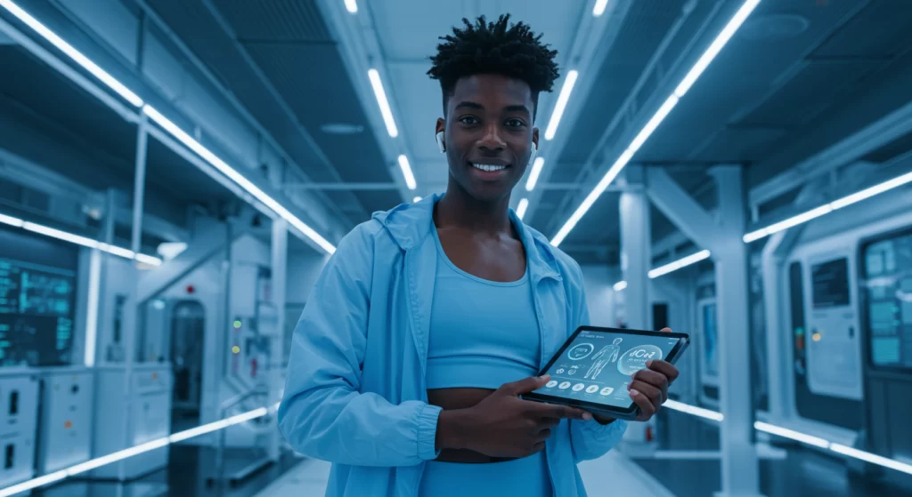 The Rise of the AI Health Coach: Transforming Wellness and Optimizing Healthcare Workflows 1 A man getting benefits from using an AI health coach